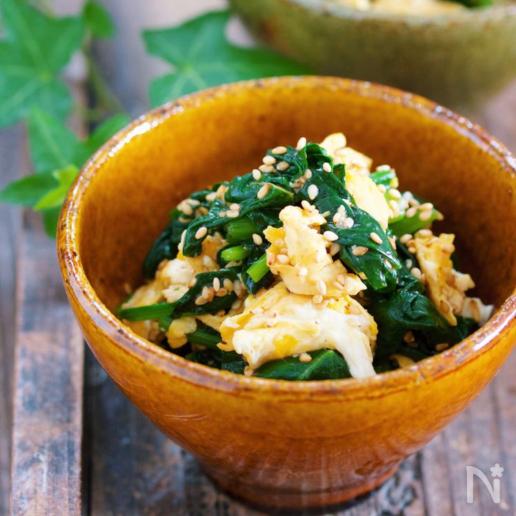 Stir-Fried Spinach and Egg Namul Process5