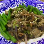 This was so easy to make and is perfect for bento. Stores well in the refrigerator for meals later in the week. I added more ginger than the recipe called for, but apart from that I stuck to the recipe as written. Next time I want to try it with chicken, just for a variation, but it's fantastic with the pork. Thank you, Yuu!