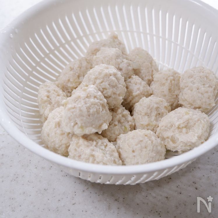 Fluffy Tofu and Chicken Meatballs in Sweet and Sour Sauce Process4