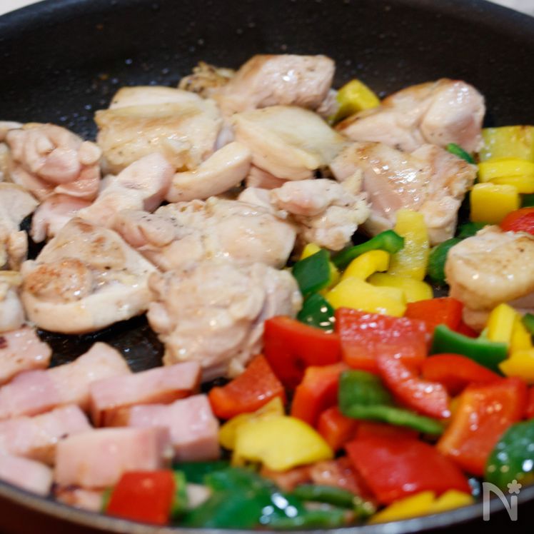 Rice Cooker Chicken Paella Process2