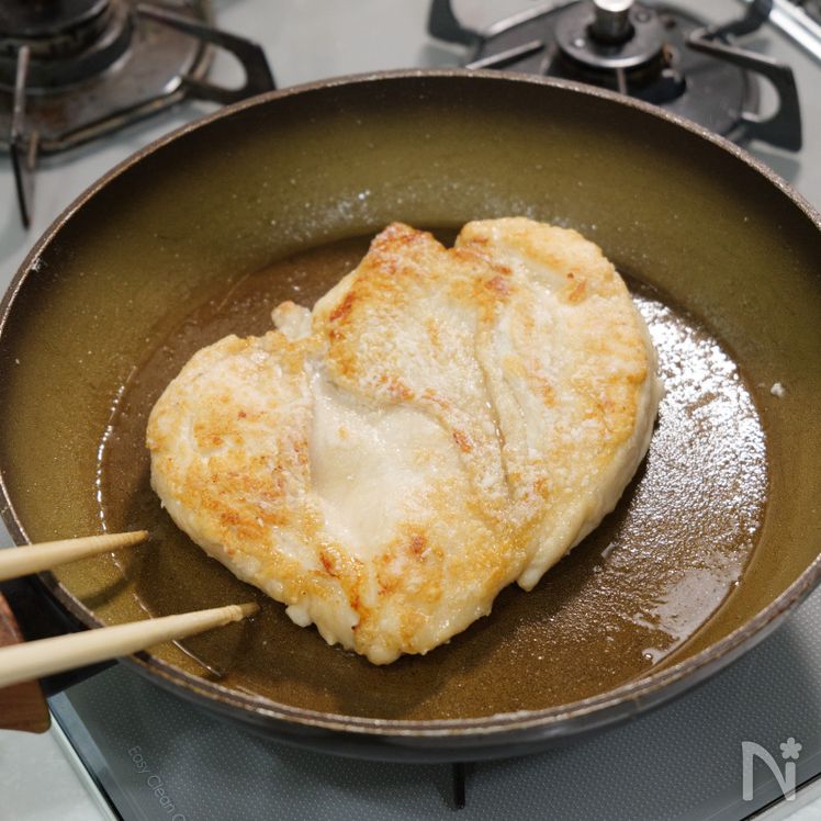 Sweet & Savory Chicken Steak with Grated Daikon Process2