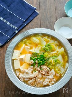Hearty Miso Hot Pot with Pork Belly, Napa Cabbage, and Tofu