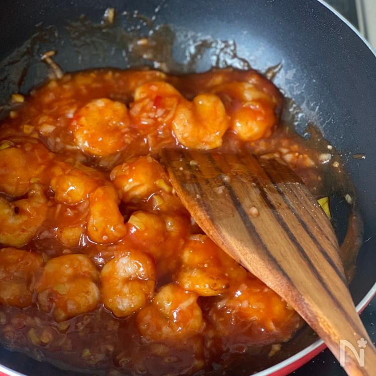Japanese-Style Chili Shrimp (Ebi Chili) Process5