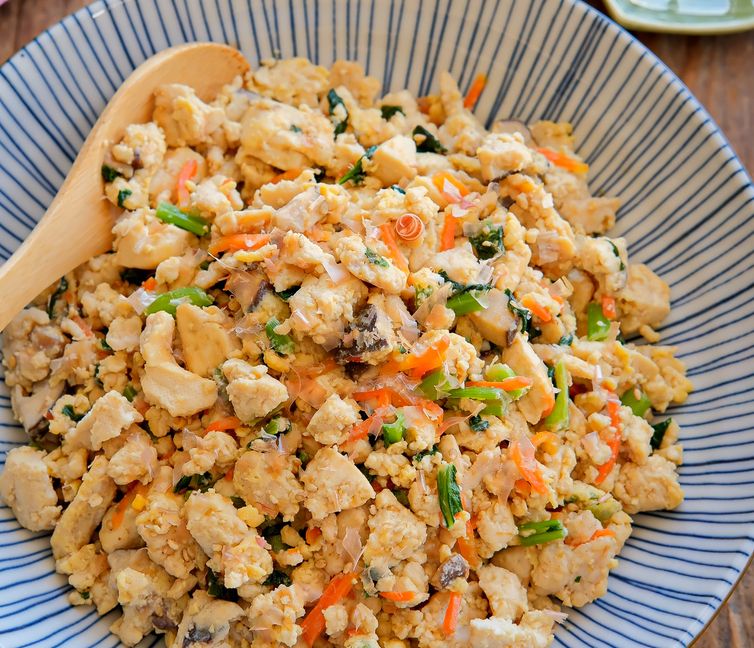 Sautéed Tofu (Iri Dōfu, 炒り豆腐)