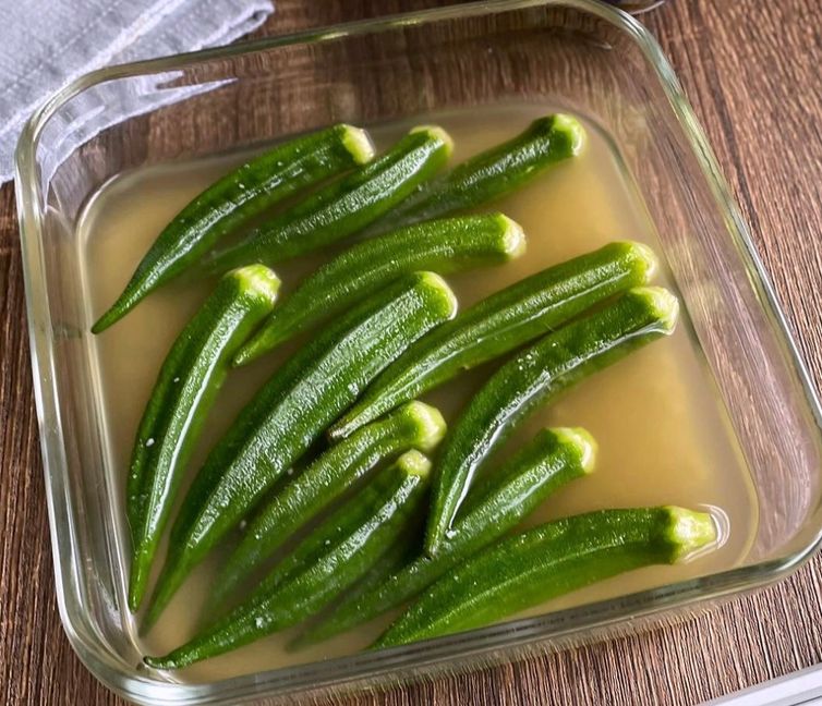 3-Minute Wasabi-Dashi Okra