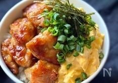 Teriyaki Chicken and Fluffy Egg Rice Bowl (Teritama Chicken-Don)