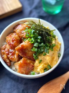 Teriyaki Chicken and Fluffy Egg Rice Bowl (Teritama Chicken-Don)