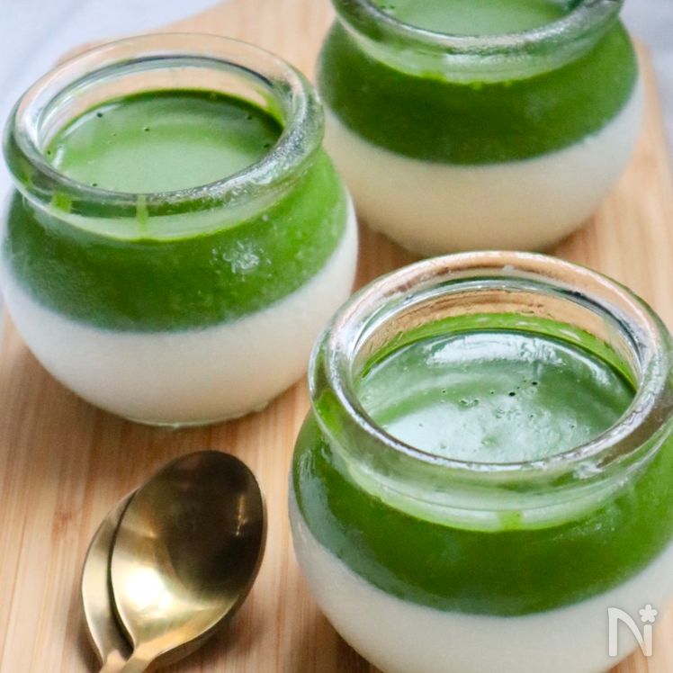 Rich Two-Layer Matcha Pudding Process10