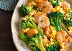Rich & Savory Shrimp,  Broccoli, and Fluffy Egg Stir-Fry
