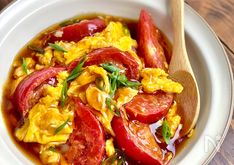 Tomato and Egg Hot and Sour Soup (Sanrā-fū Tomatama Ankake)