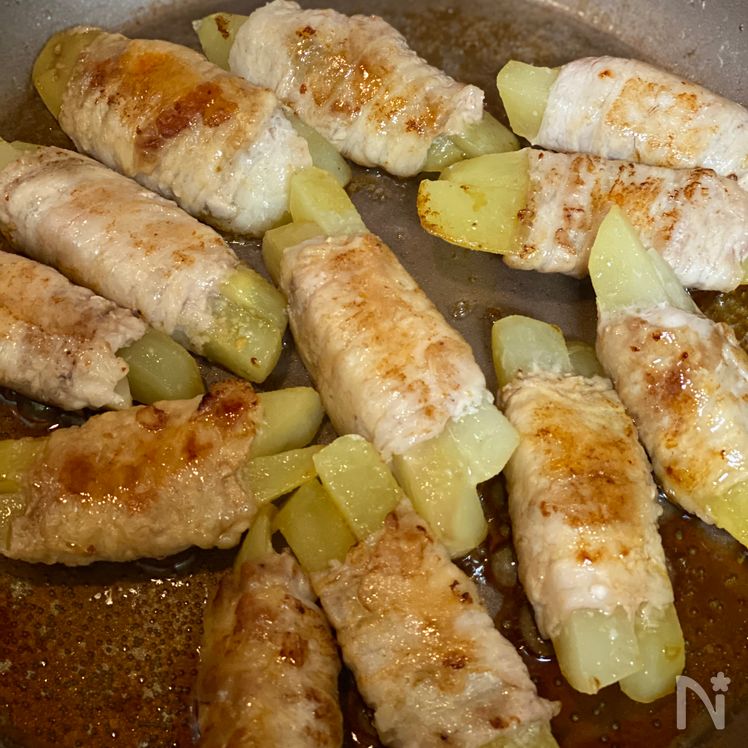 Cheesy Pork-Wrapped Potatoes Process6