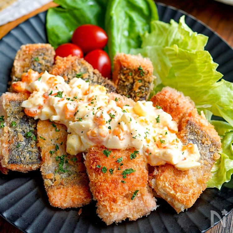 Crispy Pan-Fried Salmon with Tartar Sauce Process6