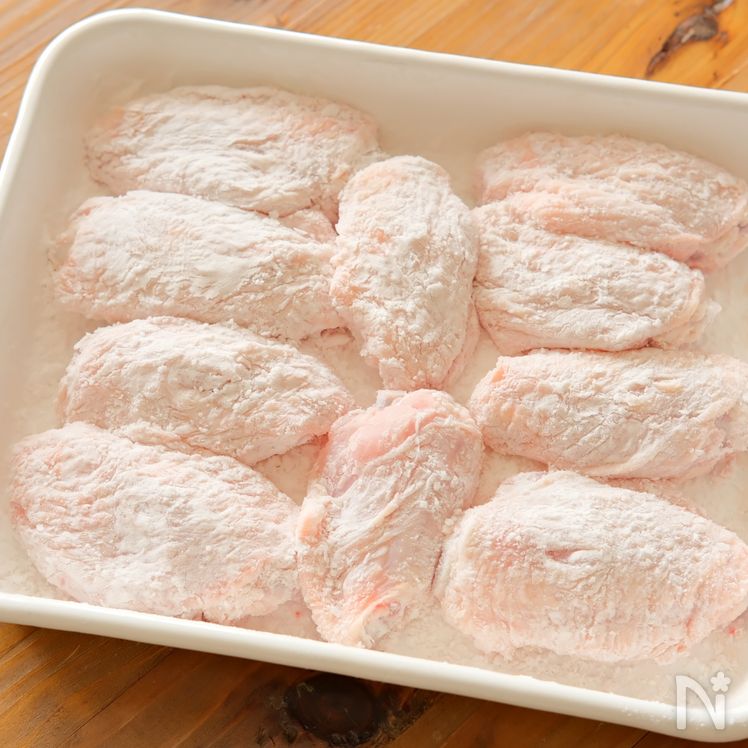 Sweet and Spicy Chicken Wings (Te-ba Karaage, 手羽唐揚げ) Process7