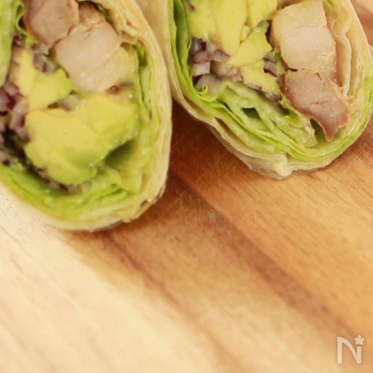 Teriyaki chicken wrap Process4