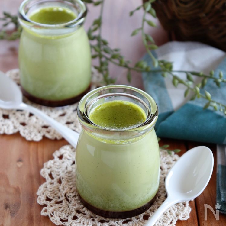 Silky Matcha Pudding Process10
