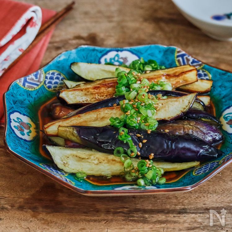 Pan-fried Eggplant in Dashi Broth (Yaki-hitashi) Process4