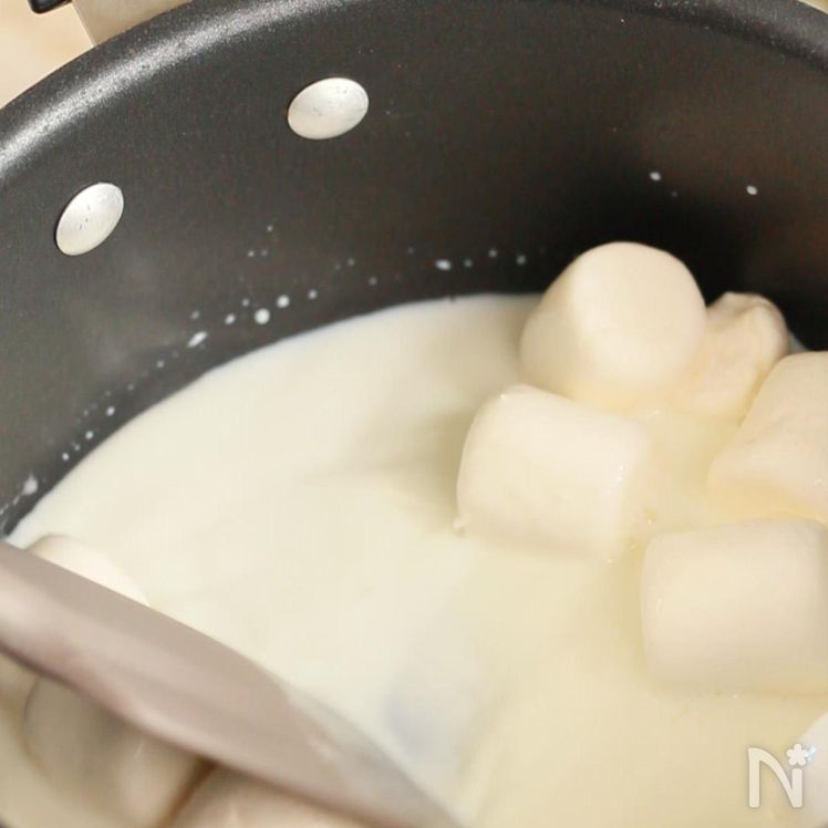 Matcha mousse Process2