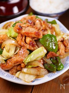 Grilled Chicken and Summer Vegetables in A Rich Miso-Ginger Sauce