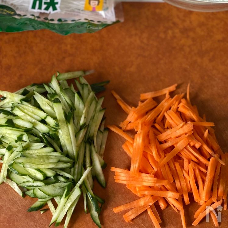 Spicy Glass Noodle Salad with Ground Pork (Tantan-Style Harusame Salad) Process1