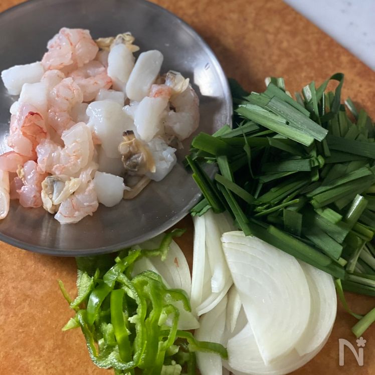 Seafood Chijimi (海鮮チヂミ) Process2