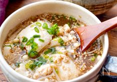 Tofu and Ground Chicken Sesame Soup