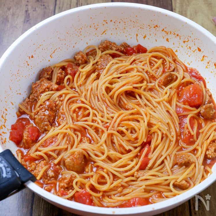 Mì Ống Cà Chua Thịt Heo Xay Một Chảo (Kiểu Bolognese) Process2