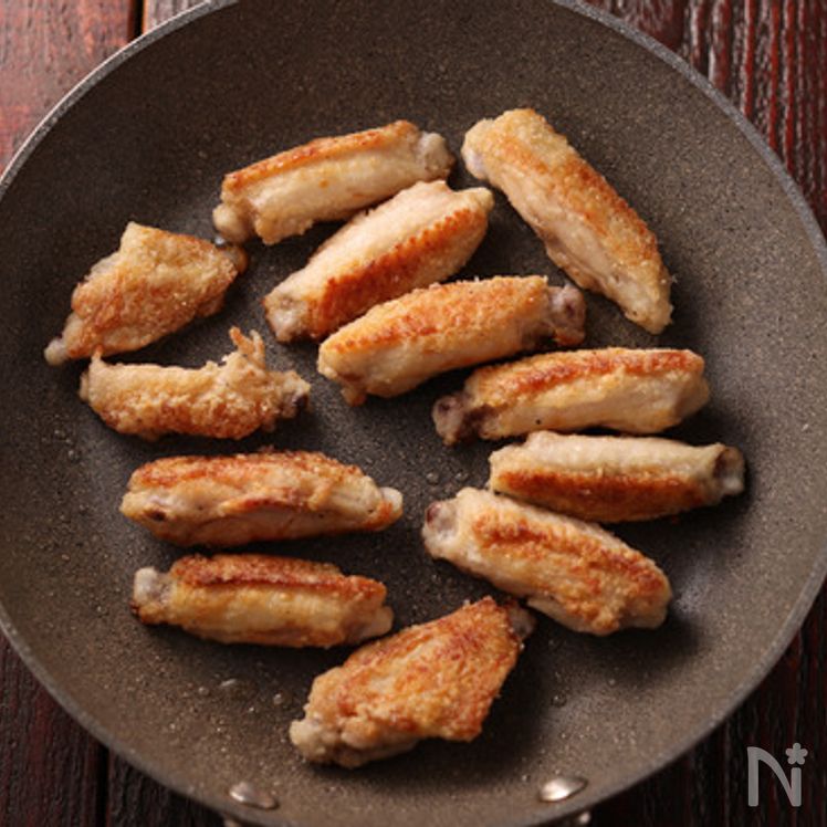 Pan-Grilled Chicken Wingettes and Corn with Garlic Consommé Seasoning Process2