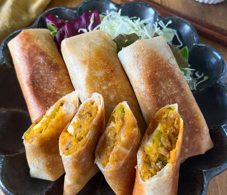 Crispy Spring Roll Kabocha Croquettes