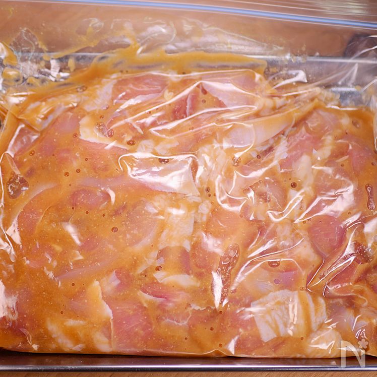 Grilled Chicken and Summer Vegetables in A Rich Miso-Ginger Sauce Process1