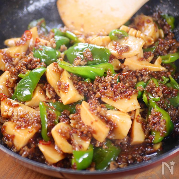 Savory Miso Stir-Fry with Bamboo Shoots, Pork & Bell Peppers Process4