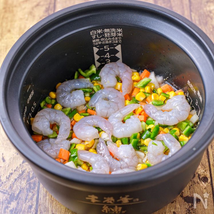 Rice Cooker Shrimp Pilaf Process2