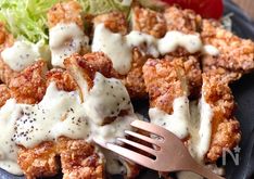 Crispy Chicken Tatsuta with Homemade Caesar Dressing