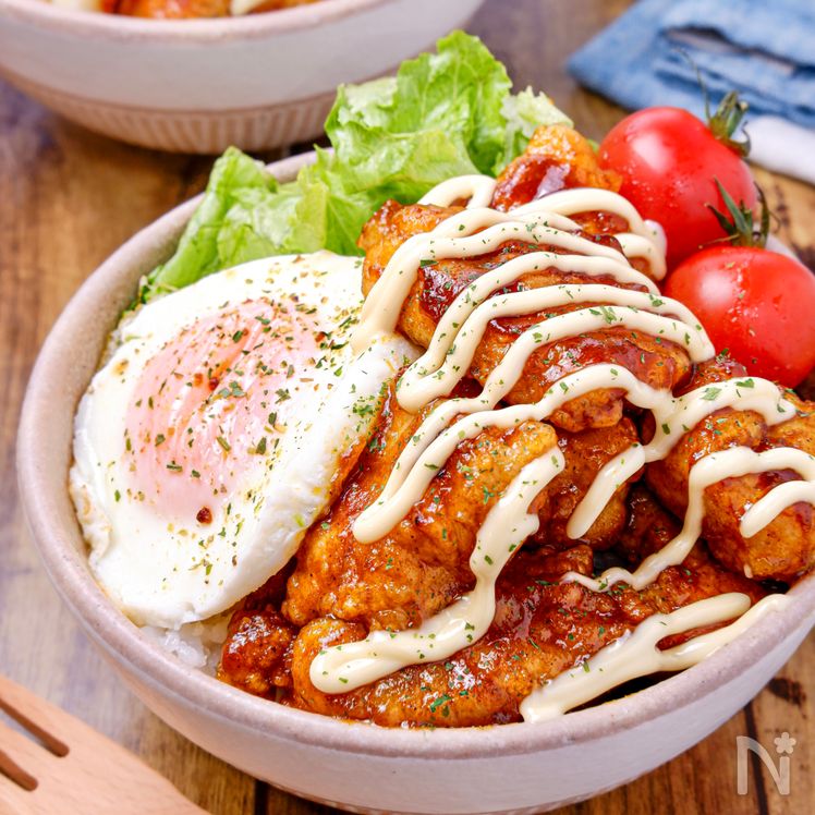 Curry Mayo Chicken Rice Bowl Process5