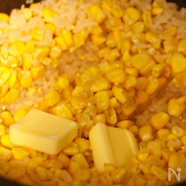 Corn Butter Soy Sauce Rice Process3