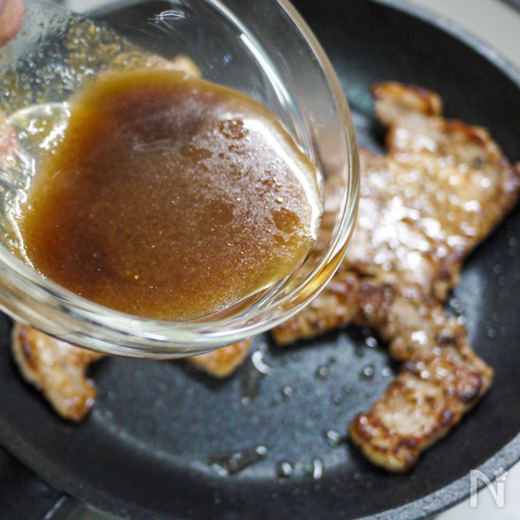 Japanese Pork Steak (Tonteki) with Savory Soy Sauce Process4